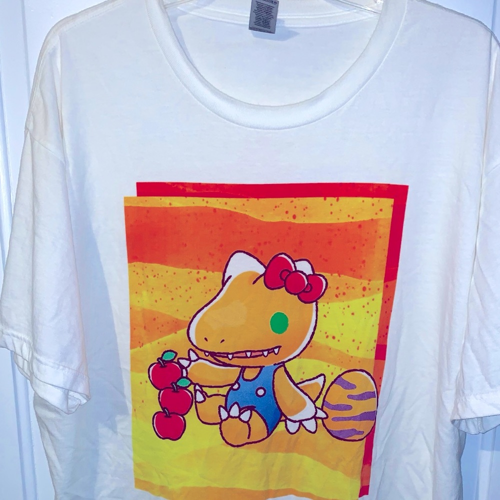 Atsuko Agumon x Hello Kitty collaboration t shirt